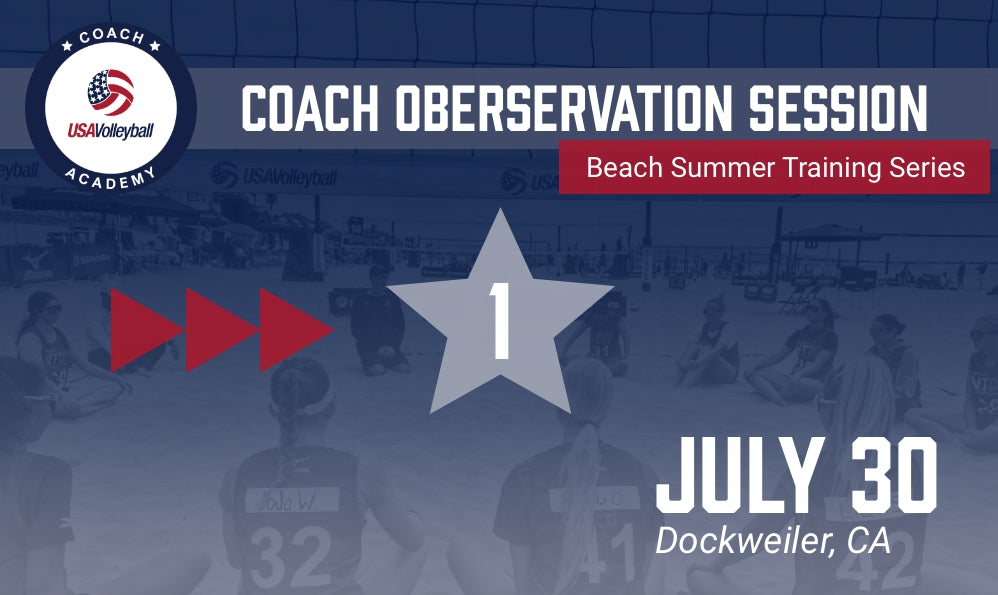 COACH OBSERVATION SESSION (1) : NTDP Beach Summer Training Series Dockweiler Beach, CA | July 30 @ 9:00am – 11:30am, 2024