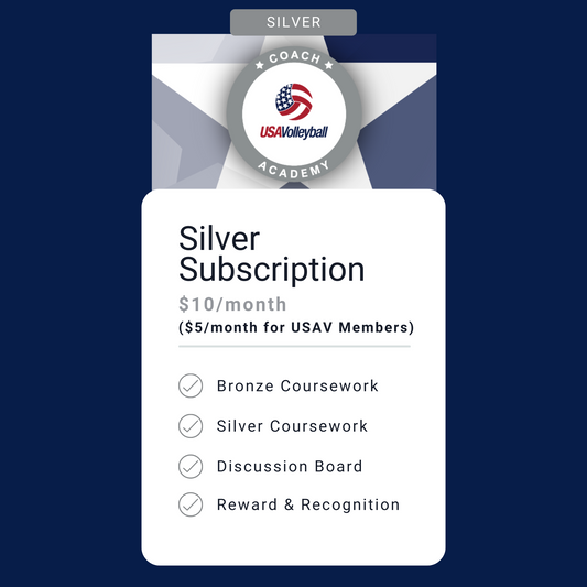 USA Volleyball Coach Academy | Monthly Silver Subscription
